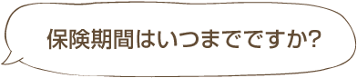 保健期間はいつまでですか？